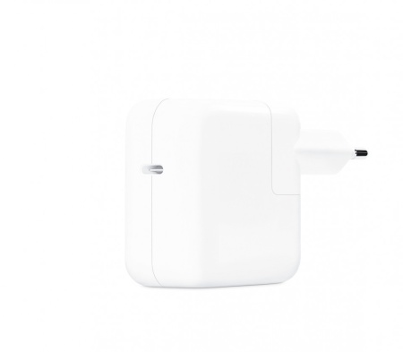 Incarcator laptop pentru Apple pentru Macbook, USB Type C, 30W, White + cablu USB-C to USB-C - Img 5