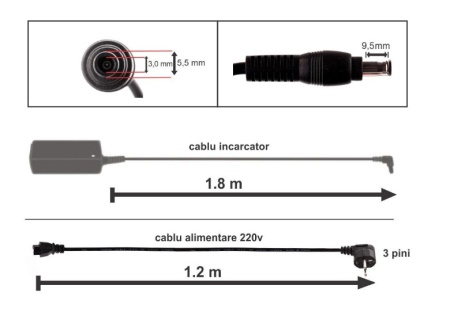 Incarcator Laptop SAMSUNG 19V 3.16A 60W Mufa 5.5 x 3.0mm - Samsung NP-P28G, NP-P29, NP-P29/M00/SUK, NP-P29/M01/SUK, NP-P29/M02/SUK - Img 6