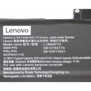 Baterie laptop Lenovo ThinkPad X1 Yoga Gen 4, 15.36V, 3230mAh, 51Wh - Img 3