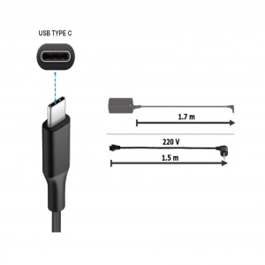 Incarcator laptop Lenovo THINKPAD X1 CARBON 5TH GENERATION 65W cu mufa USB-C - Img 8