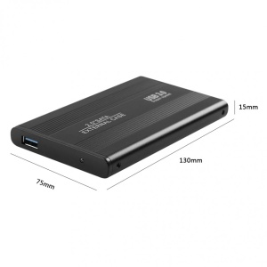 Carcasa metalica HDD, Rack extern pentru HDD sau SSD laptop 2.5'' / SATA - USB 3.0, iNEXUS Premium 15X, compatibil Windows, Mac OS, Linux, Unix - Negru - Img 4