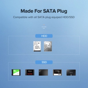 Rack extern pentru HDD sau SSD laptop 2.5'' / SATA - USB 3.0, Carcasa metalica iNEXUS Premium pentru HDD, compatibil Windows, MacOS, Linux, Unix - Albastru - Img 5
