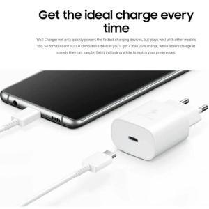 Incarcator retea Samsung super fast charging, 25W, White, Galaxy S10 5G, S20 5G, A80, A70 -TA800 - Img 3