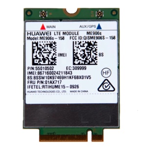 Modul WWAN 4G LTE Huawei ME906s-158, Interfață M.2, GPS, Lenovo ThinkPad FRU 00JT491