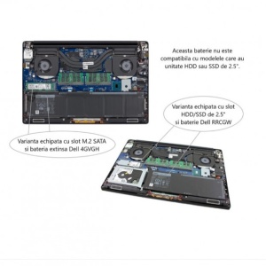 Baterie DELL 4GVGH 84Wh 6 Celule pentru laptop DELL Precision 5510 and XPS 15 9550 - Img 6