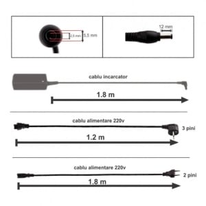 Incarcator laptop pentru Toshiba Portege Z30T 20V 2.37A 45W cu mufa 5.5 x 2.5 mm - Img 4