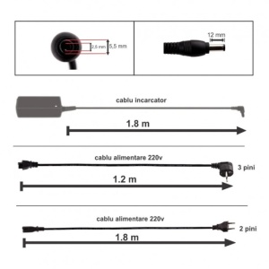Incarcator laptop pentru Toshiba Satellite C55-A-1RV 20V 2.37A 45W cu mufa 5.5 x 2.5 mm - Img 4
