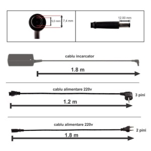 INCARCATOR LAPTOP HP 19.5V 3.33A 65W MUFA 7.4 X 5.0 MM PENTRU HP EliteBook 6930p - Img 7