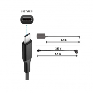 Incarcator Lenovo 65W USB-C pentru ThinkPad X1 Carbon 6th Gen (#20KG,20KH) 65W USB-C RE015 - Img 7