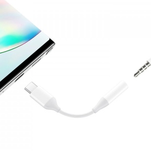 Samsung Galaxy Note 10, Note 10+, S10, S10 +, S20 5G DS, S20FE, A70, A50 Type-C to Jack 3.5mm, EE-UC10JUWE, White Adaptor - Img 3