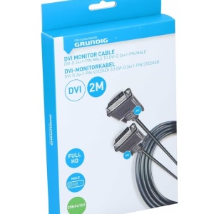 Cablu video Grundig DVI-D Dual Link 24+1 pini, 2m - Img 2