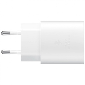 Incarcator + cablu Samsung Super Fast Charging (Max. 25W), C to C Cable, Black - TA800, pentru Samsung S10, S10+, S20, S20 5G, A70, A80 - Alb - Img 4