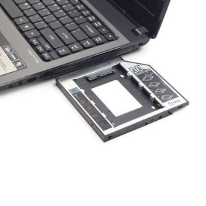 Adaptor CADDY HDD / SSD, pentru unitati optice de grosime 12.7 mm, interfata SATA-SATA, cu masca frontala din plastic+metal - Serial ATA 12mm - Img 5