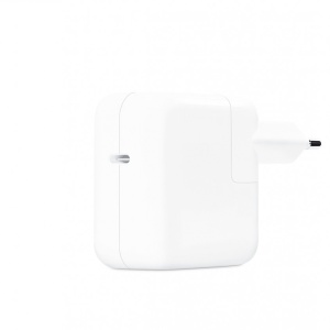 Incarcator laptop pentru Apple pentru Macbook, USB Type C, 30W, White + cablu USB-C to USB-C - Img 5
