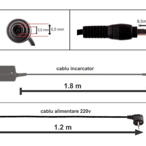Incarcator Laptop SAMSUNG 19V 3.16A 60W Mufa 5.5 x 3.0mm - Samsung Q1U, Q20, Q30, Q318E, Q320e - Img 6
