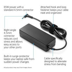 Incarcator laptop HP 65W 3.33A 19.5V conector 4.5 x 3.0 mm - PPP09C 5-D040DX 15-D038CA - Img 2