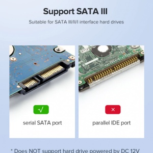 Rack extern pentru HDD sau SSD laptop 2.5'' / SATA - USB 3.0, Carcasa metalica iNEXUS Premium pentru HDD, compatibil Windows, MacOS, Linux, Unix - Albastru - Img 3
