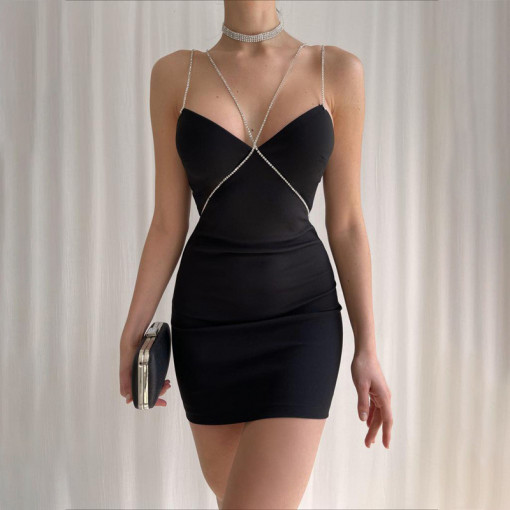 Rochie scurta neagra #BB5029