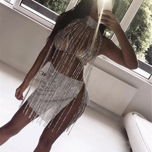 Body chain cu cristale #BB3019