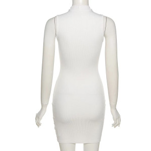 Rochie scurta alba#BB5079 - Img 5