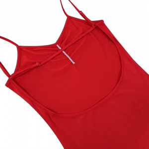 Rochie lunga mulata cu spatele gol si trandafiri decorativi, rosu #BB1077 - Img 18