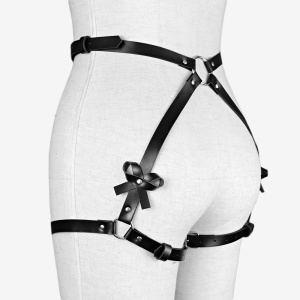 Set accesorii tip ham din piele ecologica pentru spate si posterior, negru, 2 piese #BB4340 - Img 8
