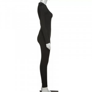 ❗Super Oferta❗Salopeta neagra elastica, mulata pe corp #BB5102 - Img 11