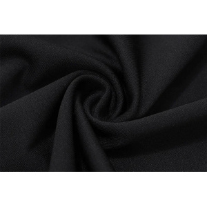 Rochie lunga sexy mulata cu trandafir decorativ detasabil, negru #BB1119 - Img 15
