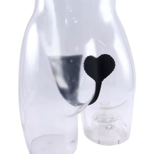 Slip sexy invizibil, cu adeziv, pentru tinute decupate pe solduri, negru #BB4057 - Img 2
