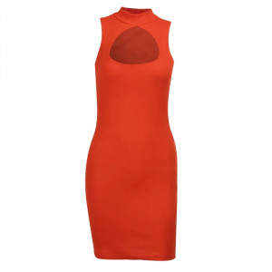 Rochie scurta portocalie #BB5078 - Img 6