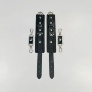 Set accesorii sexy tip catuse din piele ecologica, negru , 2 piese #BB4075 - Img 7