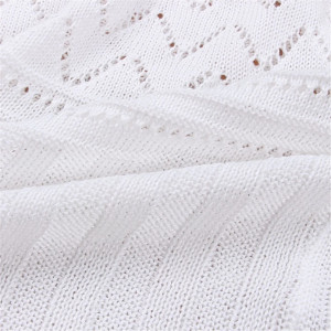 Rochie de plaja midi tricotata cu prindere dupa gat, decolteu si spatele gol, alb #BB1069 - Img 10