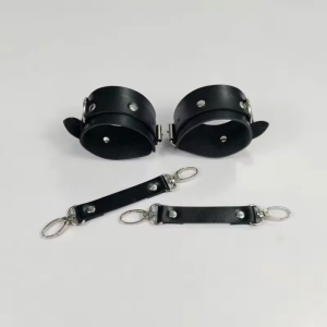Set accesorii sexy tip catuse din piele ecologica, negru , 2 piese #BB4075 - Img 8
