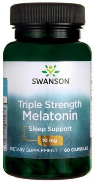 Triple Strenght Melatonin - Melatonina Forte Pura 10 mg 60 capsule Pastile Somn Prospect