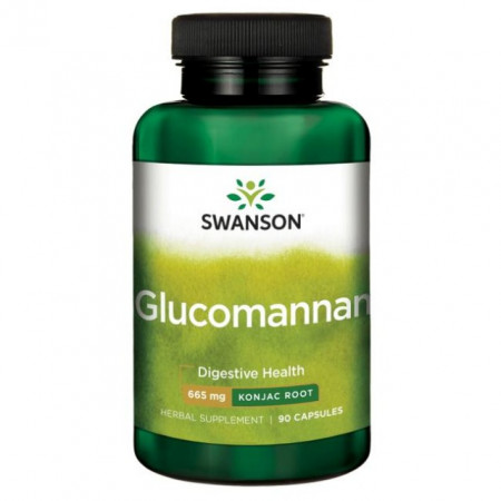 Glucomannan- radacina de Konjac 665 mg 90 capsule