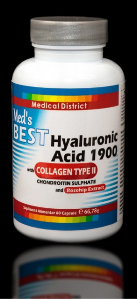 Best Hialuronic Acid 1900 cu Colagen Tip 2, Tratament Naturist Artrita Reumatoida Coxartroza Gonartroza -2 LUNI Pret Hyaluronic *