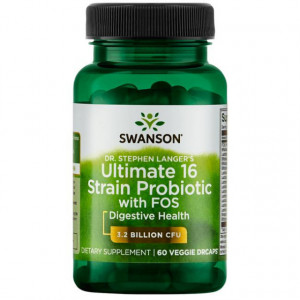 Complex 16 Probiotice + Prebiotice FOS 60 capsule Dr Stephen Langer's Ultimate pentru Imunitatea Tractului Digestiv