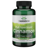 Full Spectrum Cinnamon - Scortisoara cu Beneficii pentru Metabolism 750 mg 180 capsule Swanson