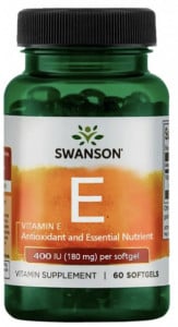 Vitamina E 400 U.I. 60 capsule moi 180 mg Swanson Dl-Alfa Tocoferol