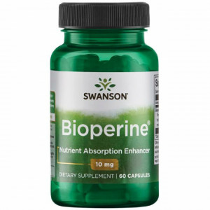 Bioperine®- Extract de Piper Negru 10 mg 60 capsule Swanson