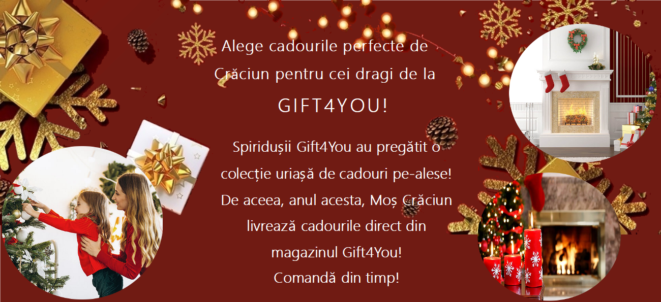 Alege cele mai frumoase cadouri de Craciun de la Gift4You