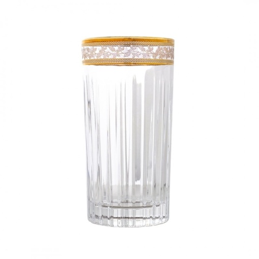 Bohemia Prestige - Pahare de apa / Long Drink Venetto Aureo din Cristal Luxion 440 ml - Img 2
