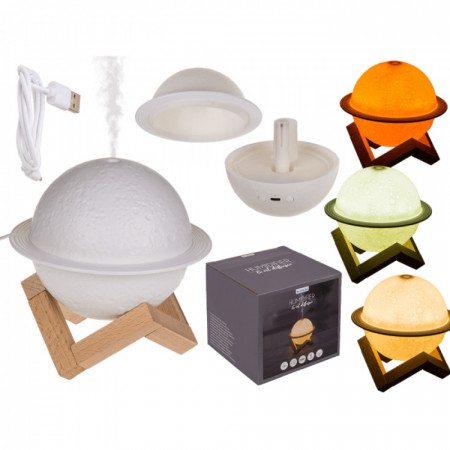 Saturn lampa 3D cu functie de difuzor uleiuri esentiale si Umidificator