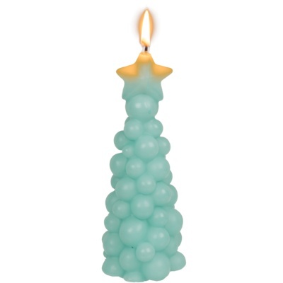 Set 3 lumanari decorative Brad de Craciun – Design modern Bubble - Img 6