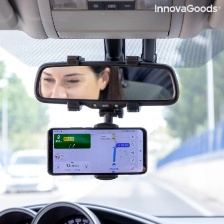 Suport de telefon pentru masina cu prindere pe oglinda retrovizoare
