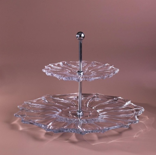 Cristal Bohemia - Etajera Primavera 35 si 20 cm - Img 2