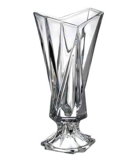Cristal Bohemia - Vaza de flori cu picior Cassiopea 40,5 cm - Img 2