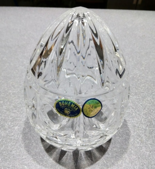 Ou de Cristal Bohemia - Caseta tip bomboniera 14 cm - Img 2