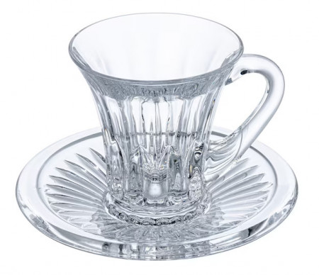 Set 6 Cesti de cafea cu farfurioare Princess Cristalit Bohemia - Img 2