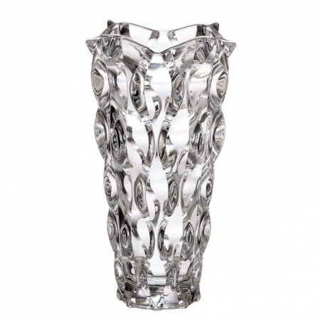Cristal Bohemia - Vaza pentru flori colectia Zefir alb - Img 2